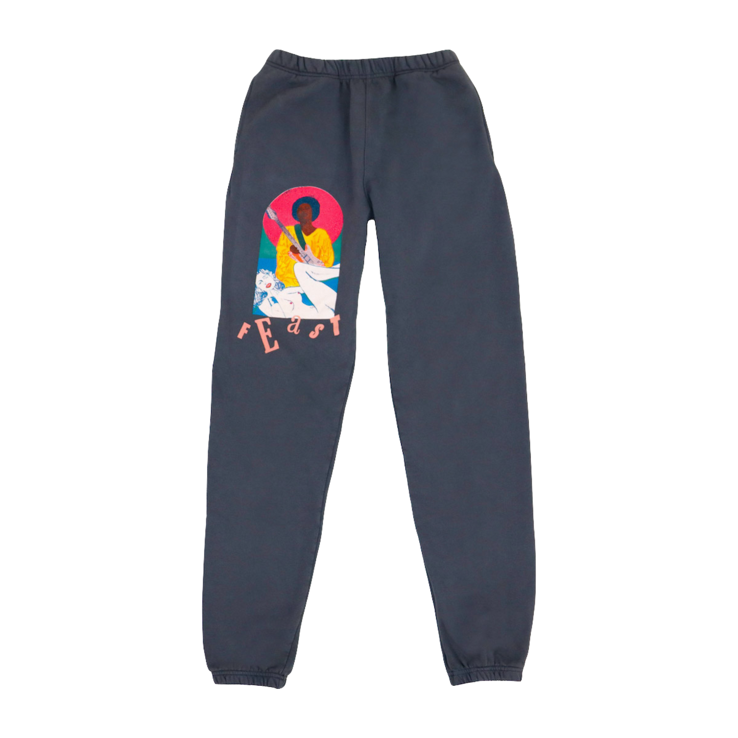 Gray Unisex Sweatpants Front