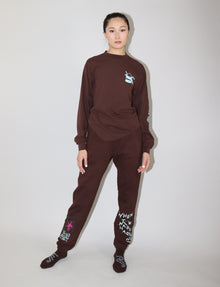 Lounge Sweatpants Brown Front