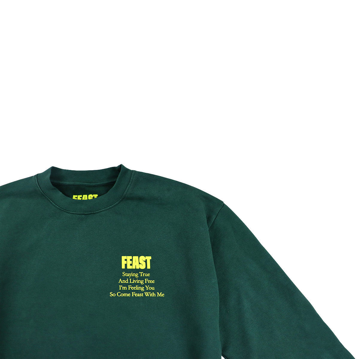 Forest Green Crewneck Front