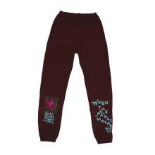 Unisex Sweatpants Brown Front